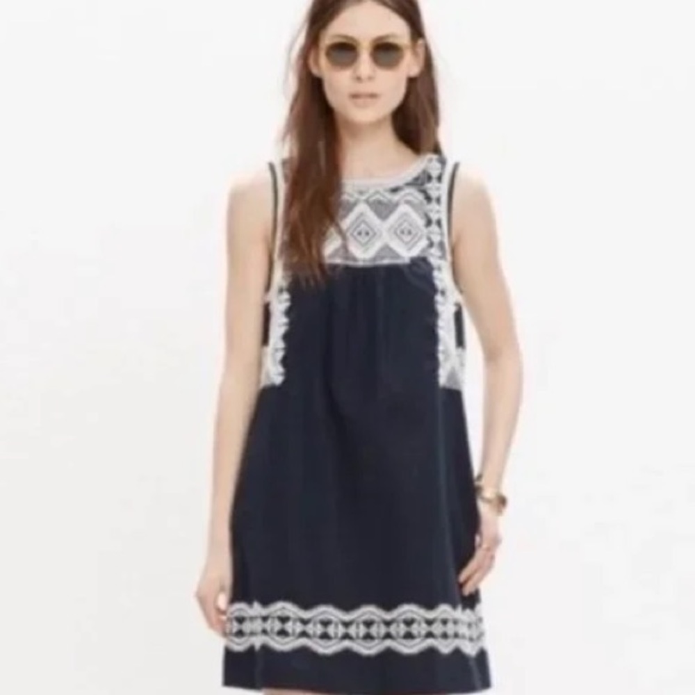 Madewell Embroidered Stitchtake Dress
